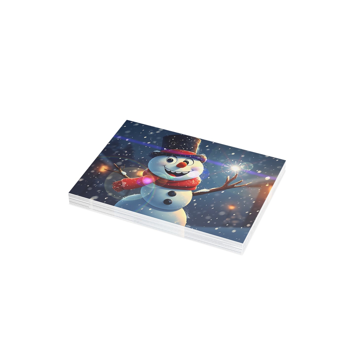 Snowman (Christmas Selfies) Postcard Bundles (envelopes included)