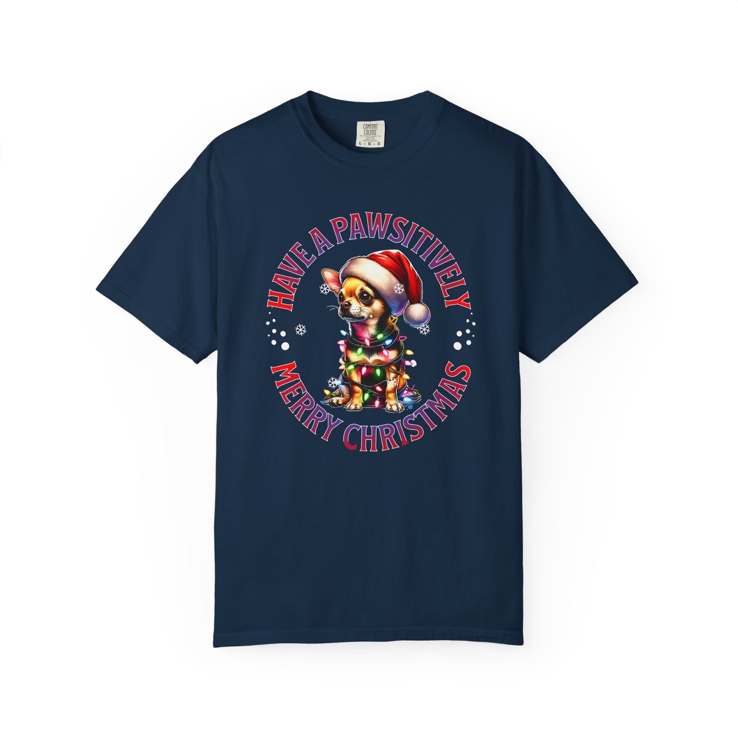 Christmas Puppy T-Shirt — “Have a Pawsitively Merry Christmas” Holiday Tee