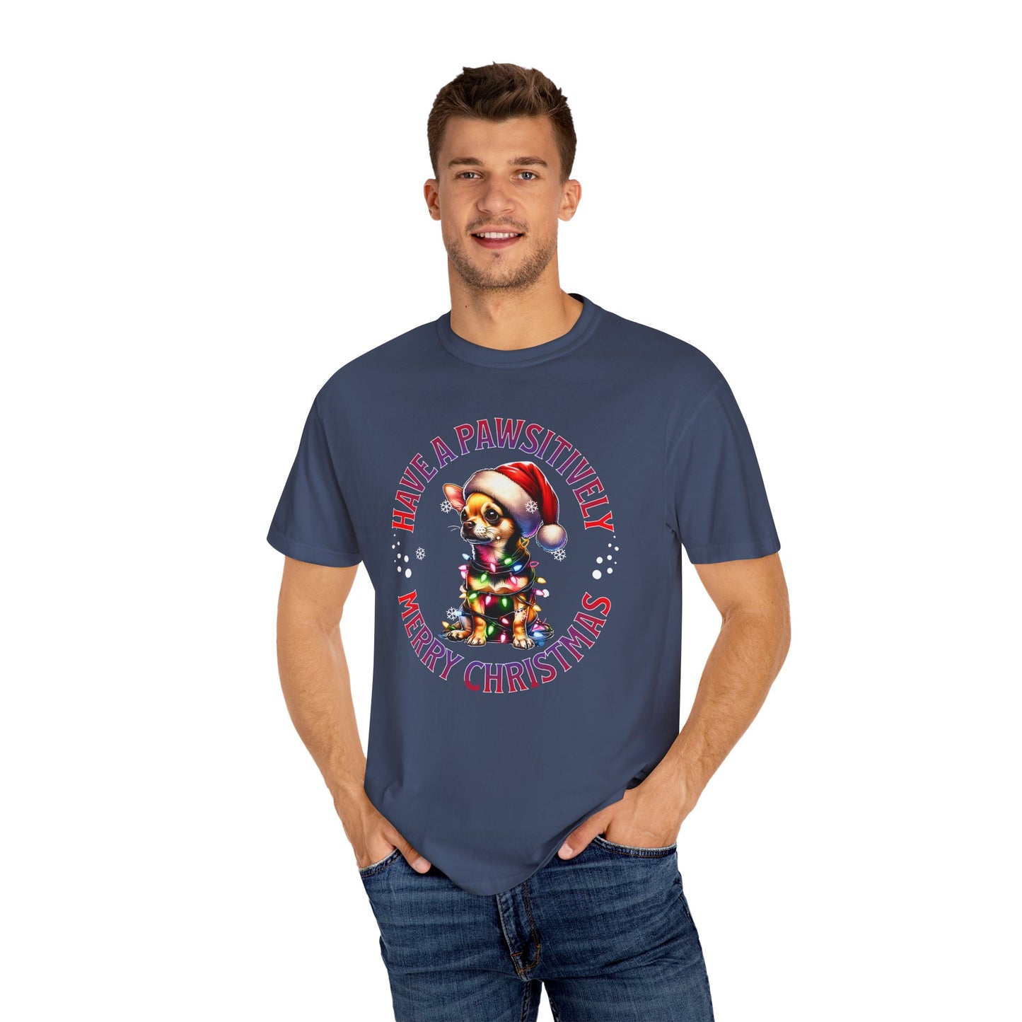 Christmas Puppy T-Shirt — “Have a Pawsitively Merry Christmas” Holiday Tee