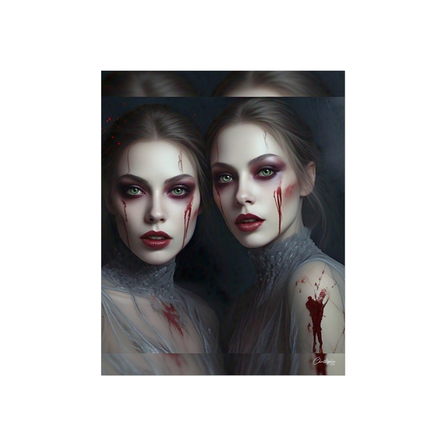 Eerie Fine Art Poster, Dark Fantasy Wall Art, Gothic Decor, Spooky Home Aesthetic, Halloween Wall Art