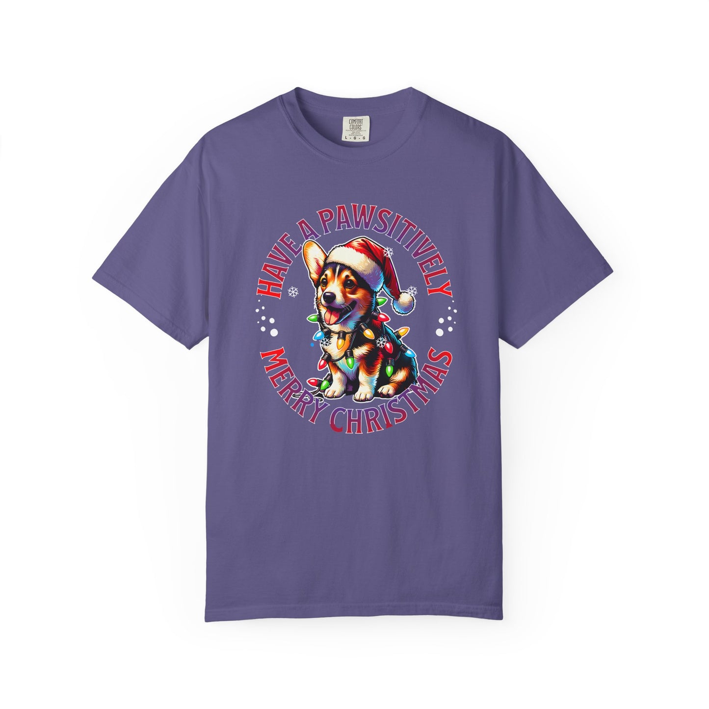 Christmas Corgi T-Shirt – "Have a Pawsitively Merry Christmas" Holiday Tee
