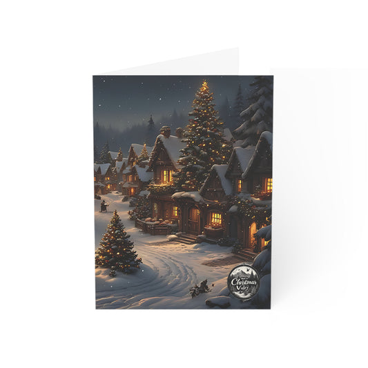 Cozy Christmas Greeting Cards, Holiday Cards, Winter Stationery, Cute Card Set, Seasonal Greetings, Christmas Decor