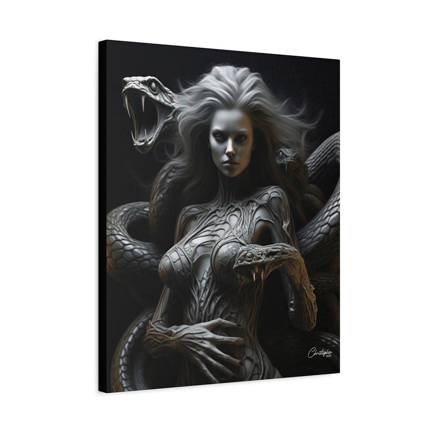 Serpent Goddess Matte Canvas Wall Art