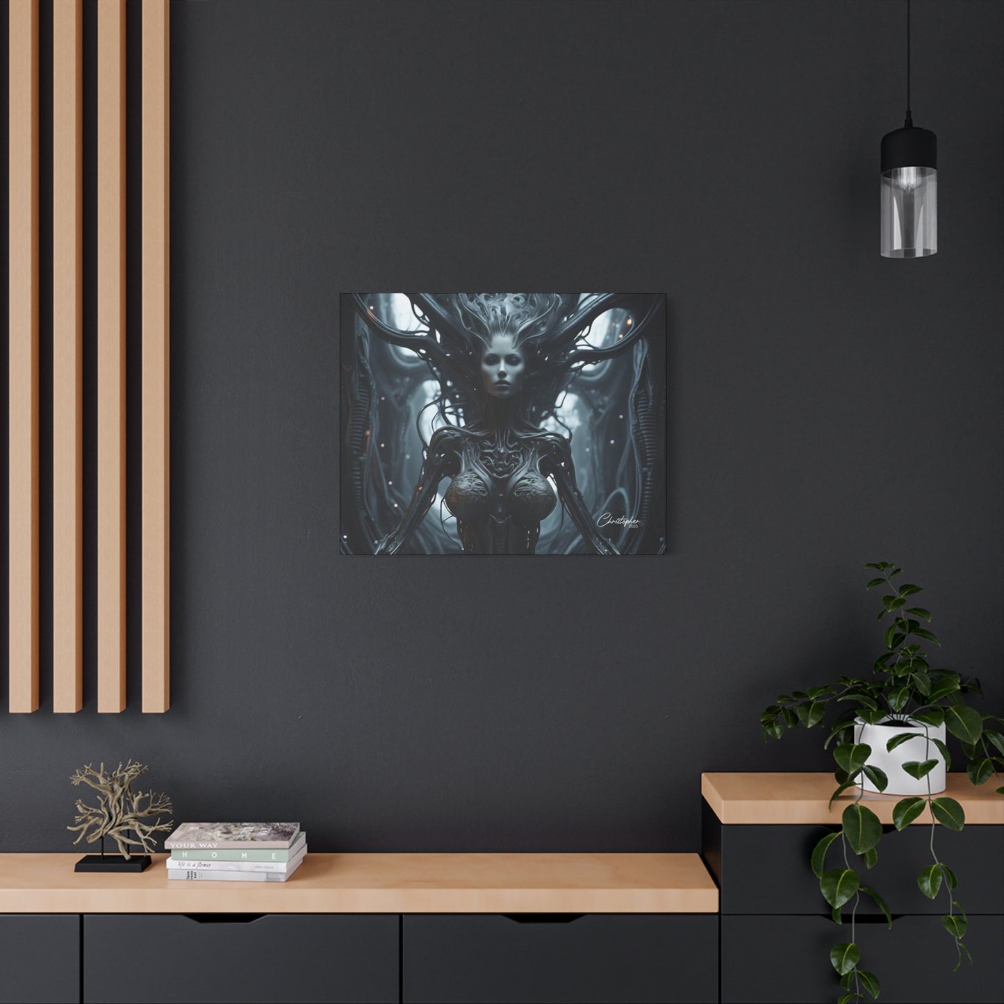 Futuristic Matte Canvas Wall Art – 1.25" Stretched