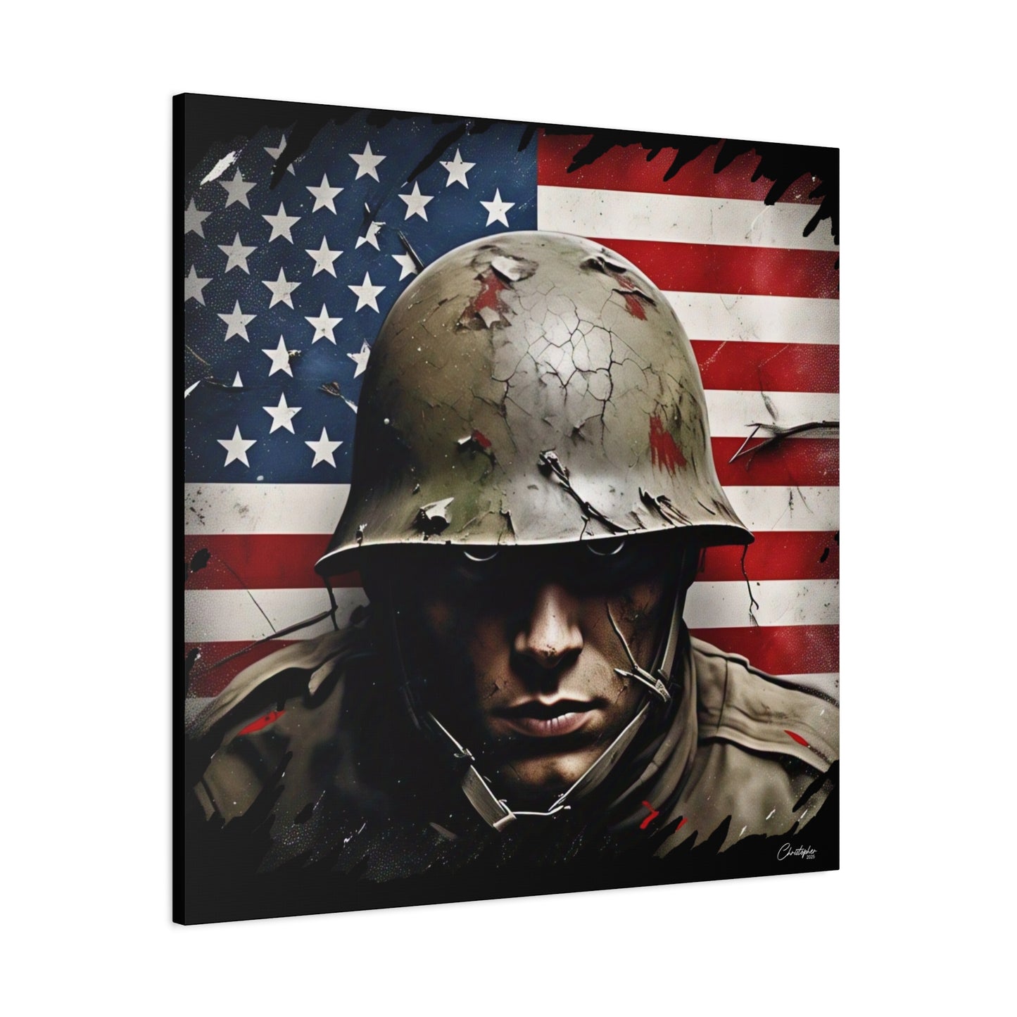 Military-Themed Canvas Art, Military Canvas Print, Wall Art for Veterans, Patriotic Home Decor, Gift for Army, Military Artwork, [...]