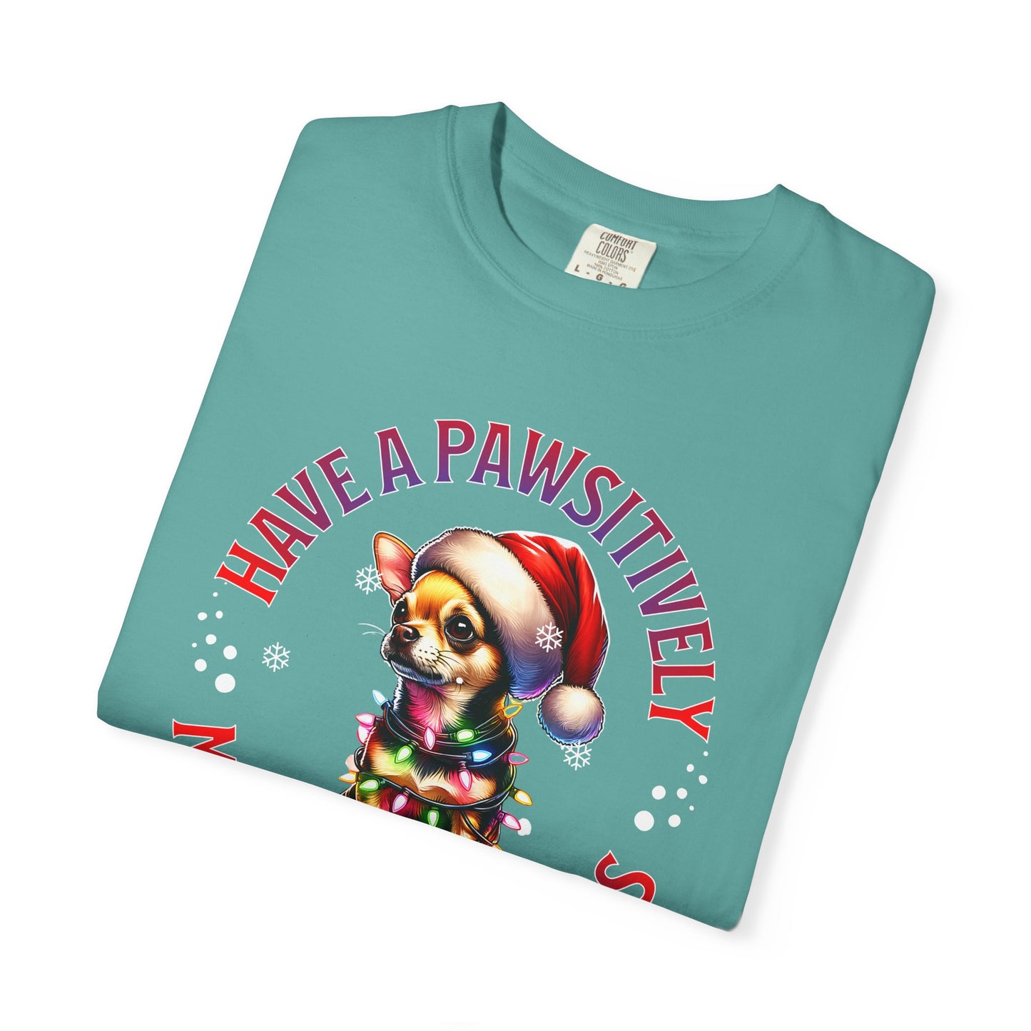 Christmas Puppy T-Shirt — “Have a Pawsitively Merry Christmas” Holiday Tee