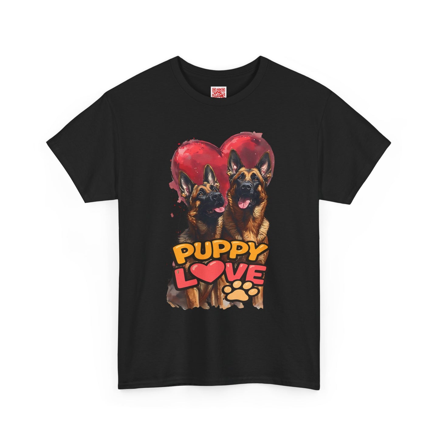 Puppy Love T-Shirt — Cute German Shepherd Heart Graphic Tee