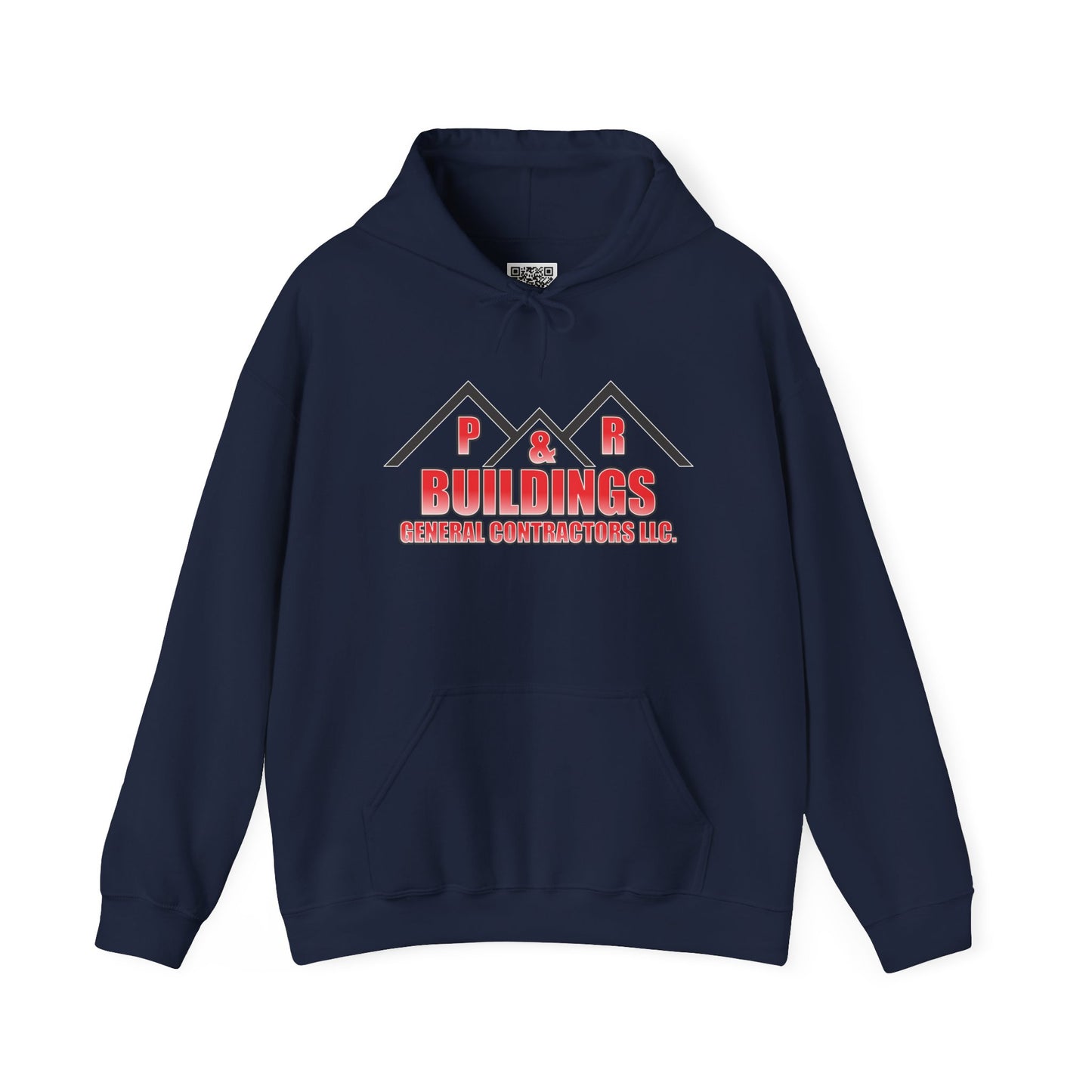 P&R Buildings Logo Hoodie — Custom Contractor License & Phone Number