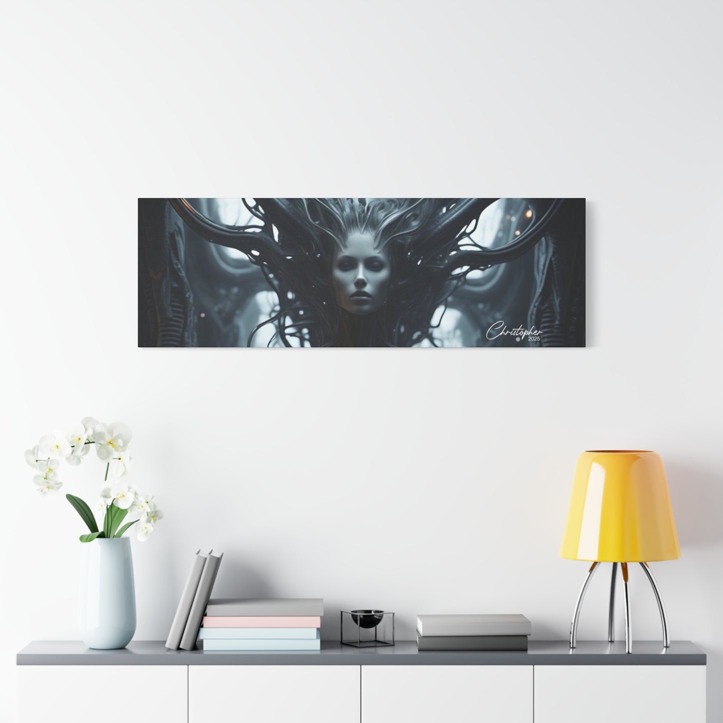 Futuristic Matte Canvas Wall Art – 1.25" Stretched
