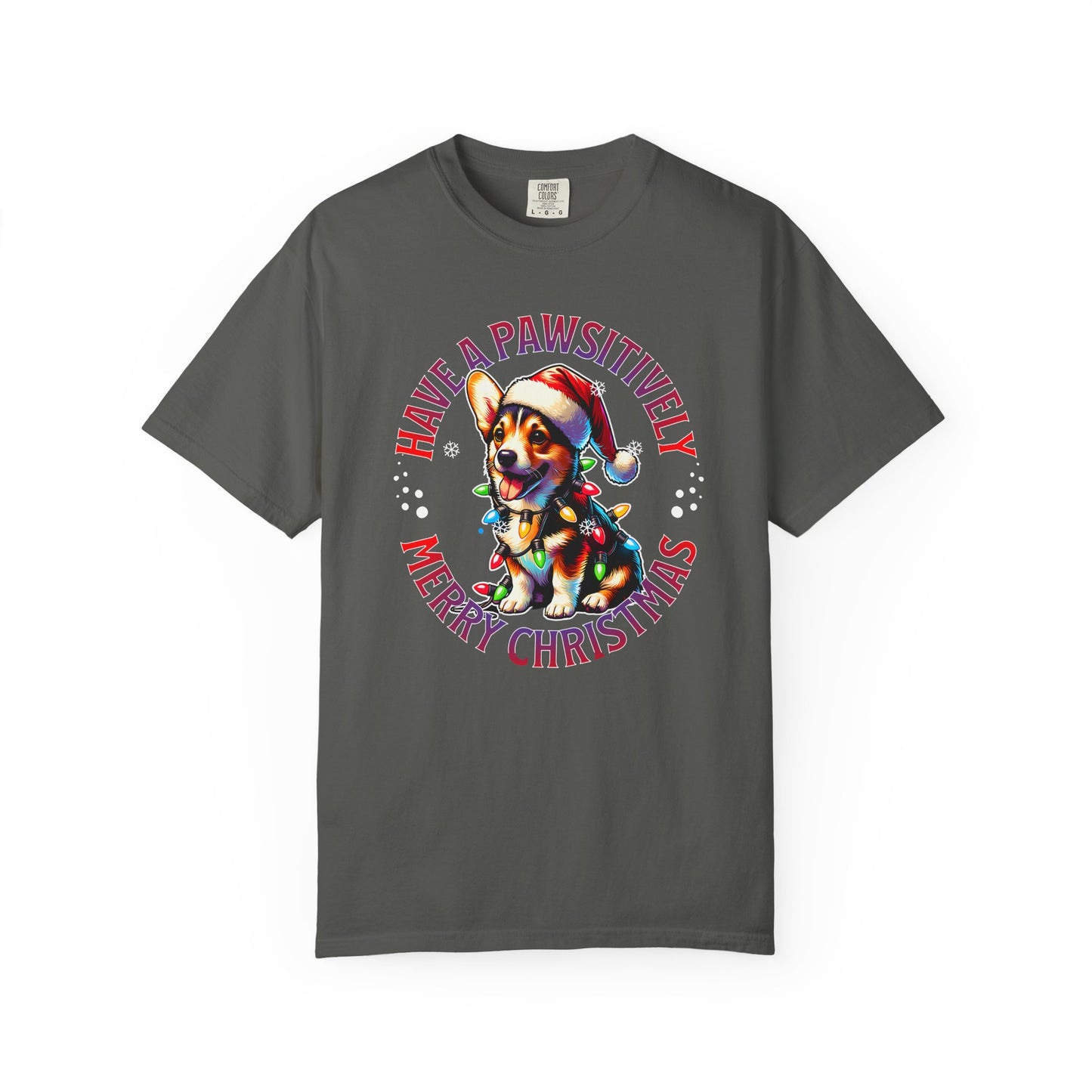 Christmas Corgi T-Shirt – "Have a Pawsitively Merry Christmas" Holiday Tee