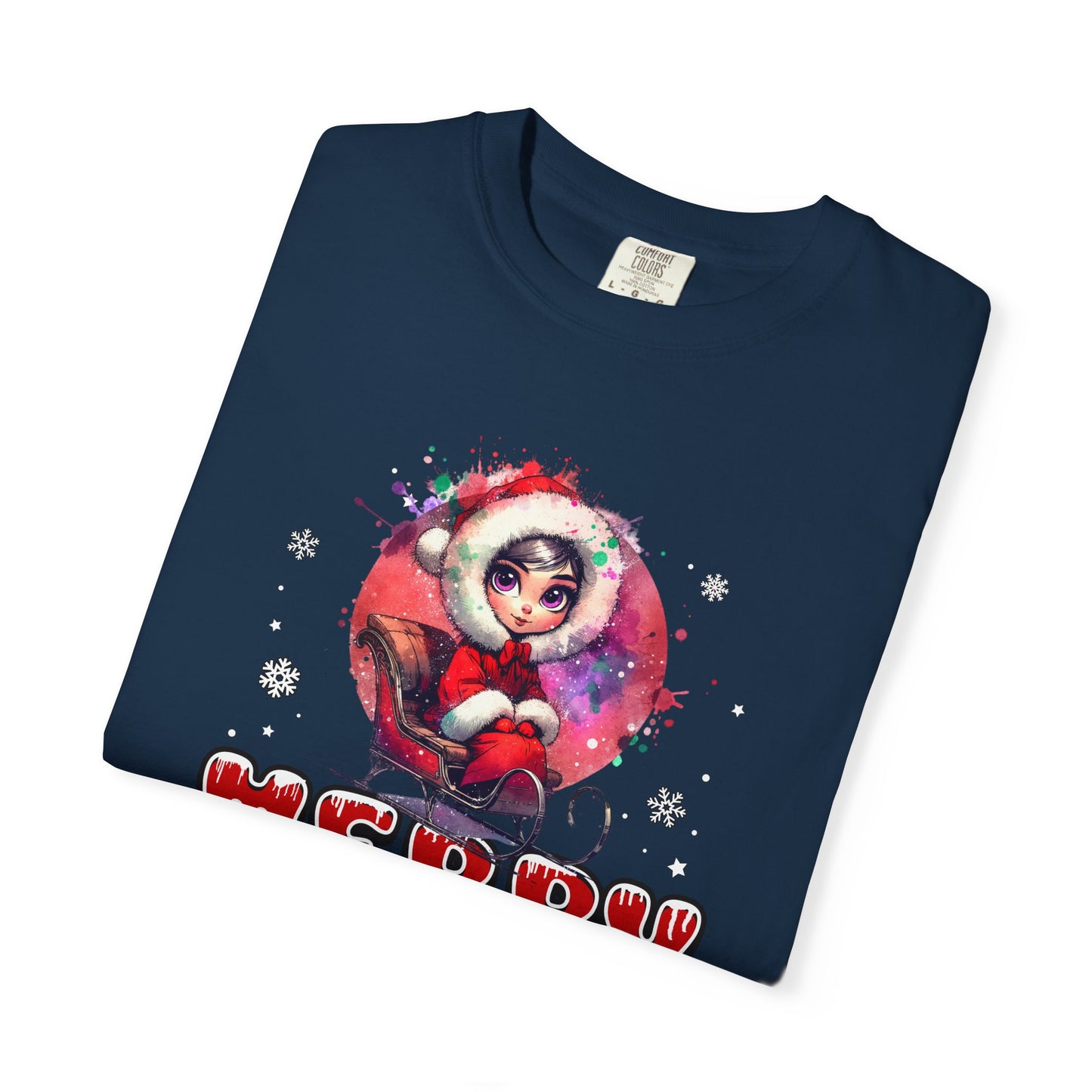 Merry Christmas Unisex Garment-Dyed T-Shirt