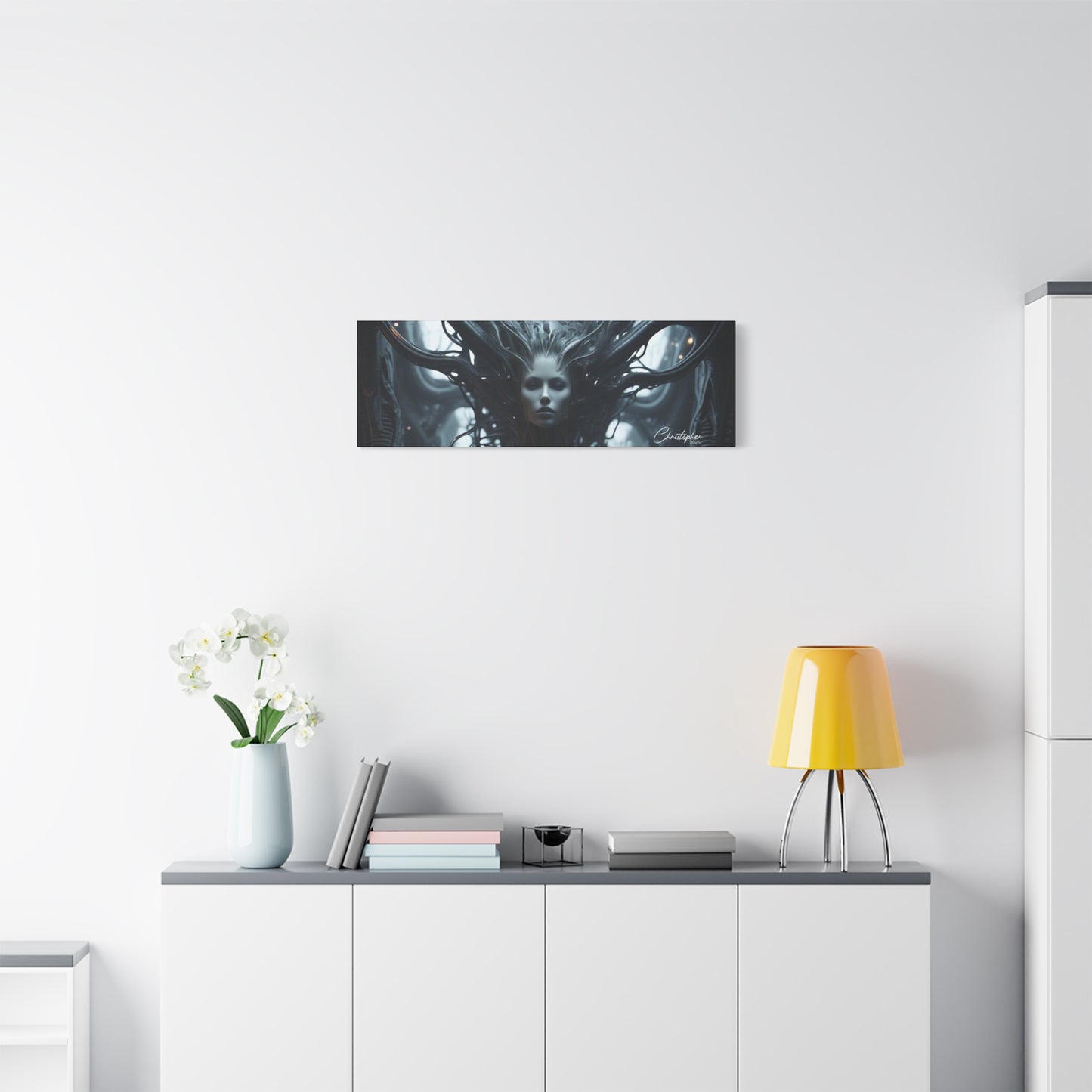 Futuristic Matte Canvas Wall Art – 1.25" Stretched