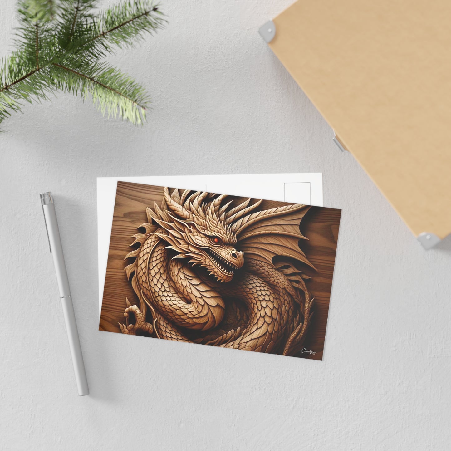 Dragon Fine Art Postcards, Fantasy Artwork, Unique Greeting Cards, Home Decor, Collectible Art