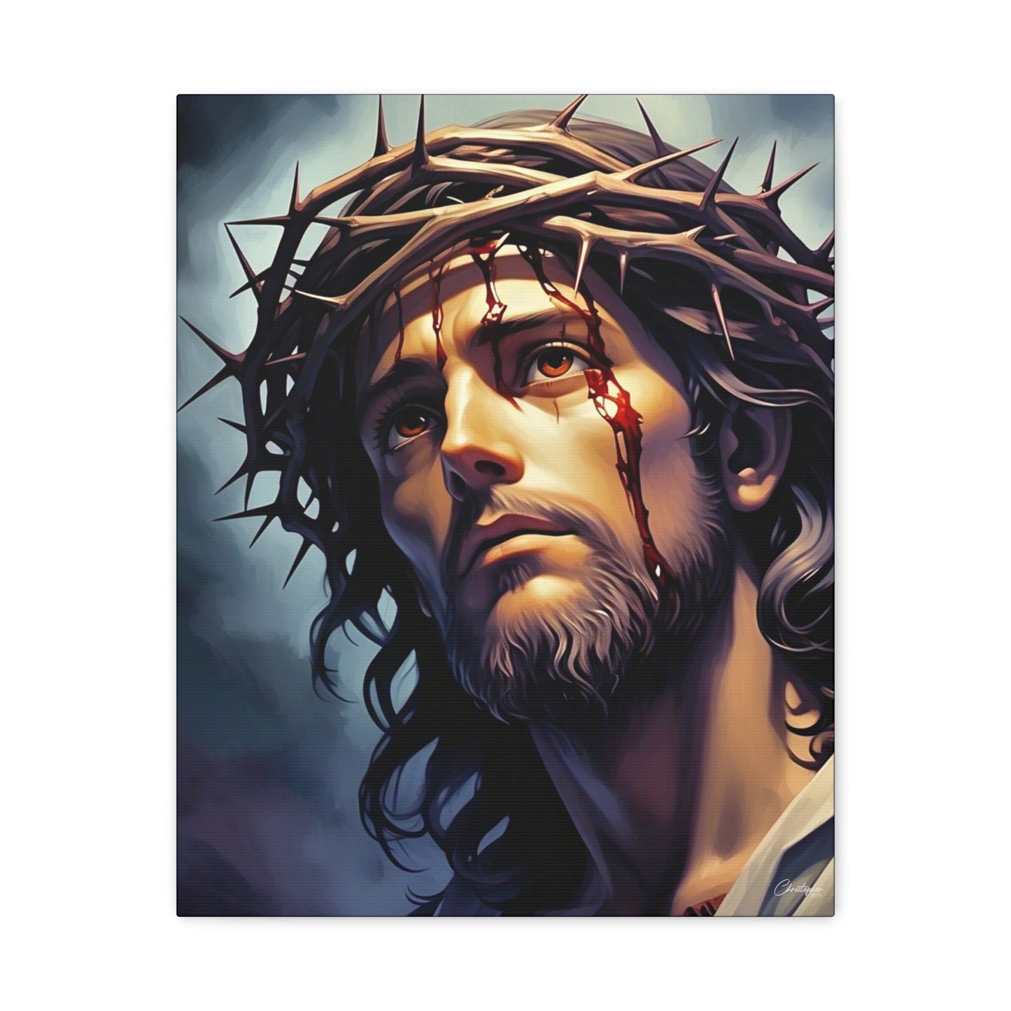 Religious Art Print Canvas, Inspirational Wall Decor, Christian Home Decor, Jesus Art, Gift for Faith-Based Celebrations