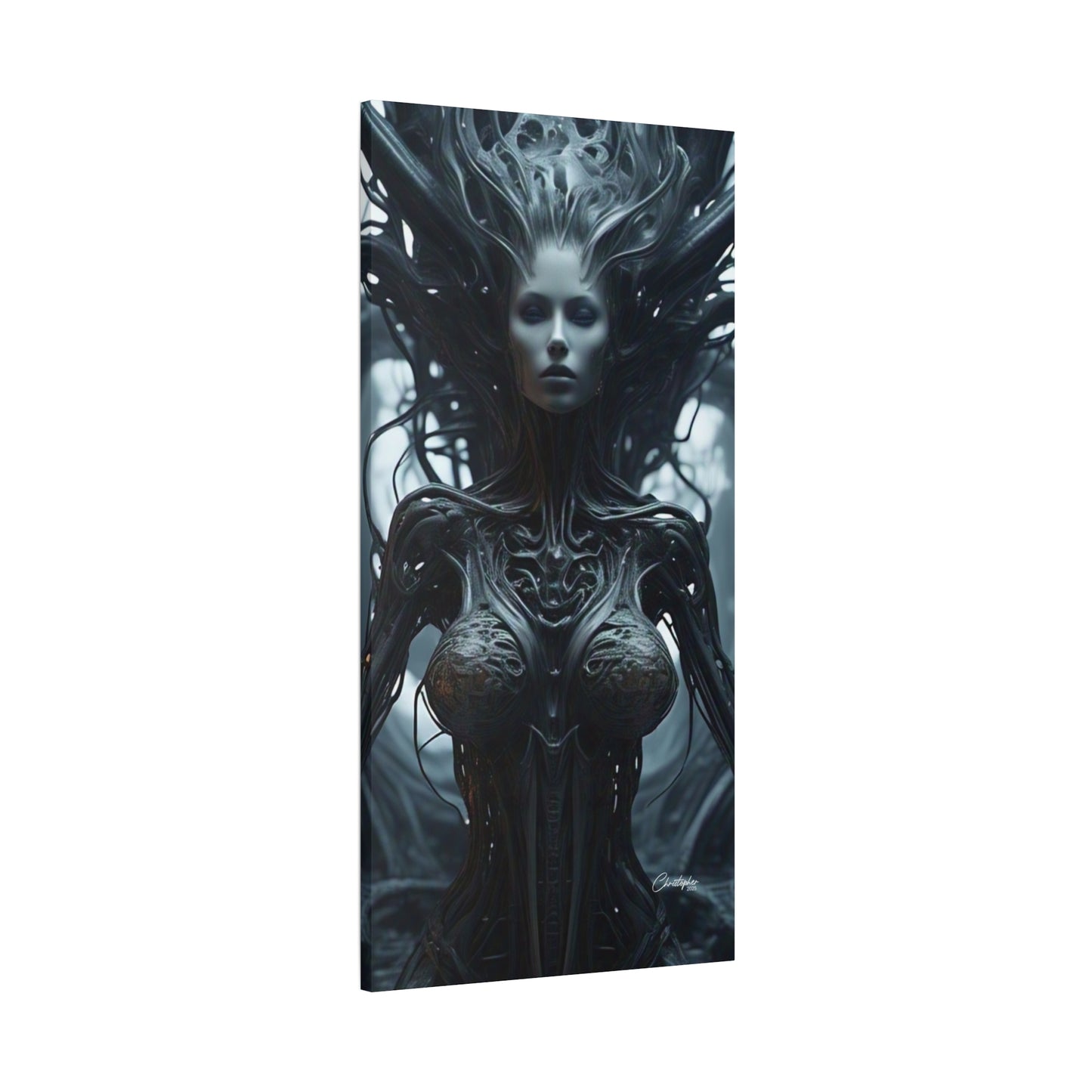 Futuristic Matte Canvas Wall Art – 1.25" Stretched