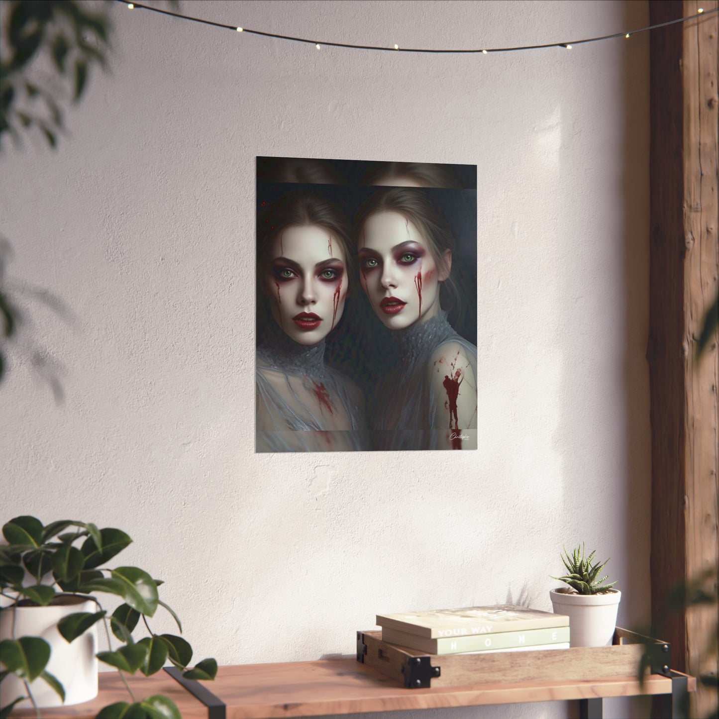 Eerie Fine Art Poster, Dark Fantasy Wall Art, Gothic Decor, Spooky Home Aesthetic, Halloween Wall Art