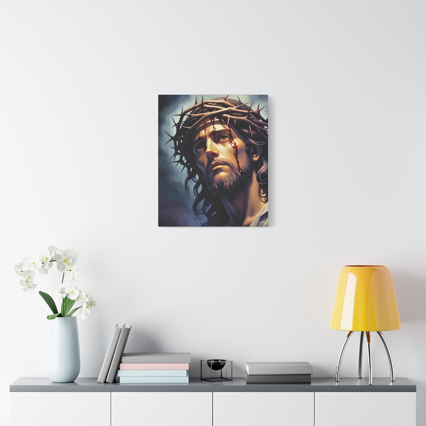 Religious Art Print Canvas, Inspirational Wall Decor, Christian Home Decor, Jesus Art, Gift for Faith-Based Celebrations