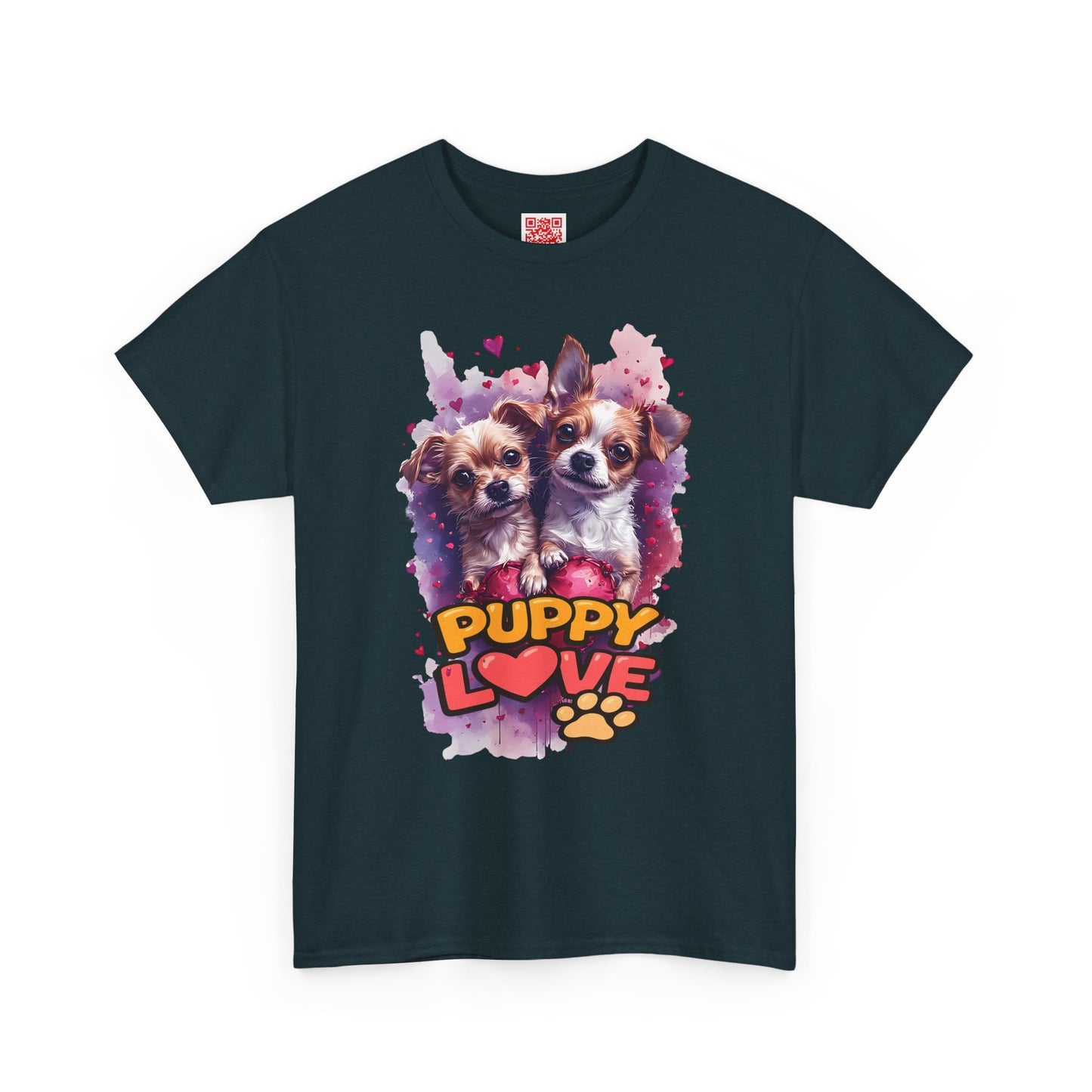 Puppy Love T‑Shirt – Cute Paw Print Dog Tee for Dog Lovers