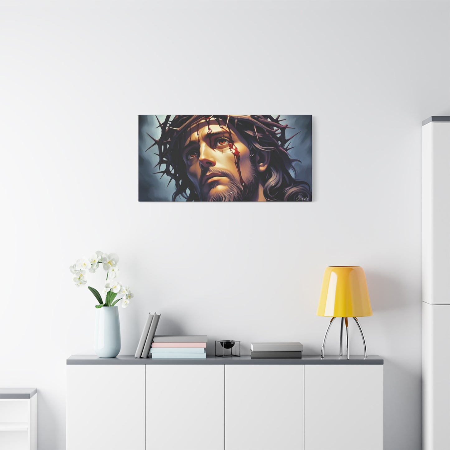 Religious Art Print Canvas, Inspirational Wall Decor, Christian Home Decor, Jesus Art, Gift for Faith-Based Celebrations