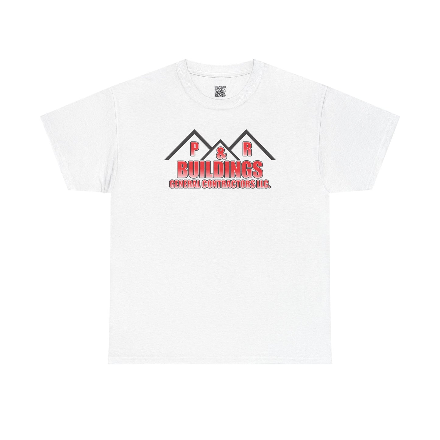 P&R BUILDINGS Logo Tee — Built Kings Contractor T‑Shirt (Phone & License Info on Back)