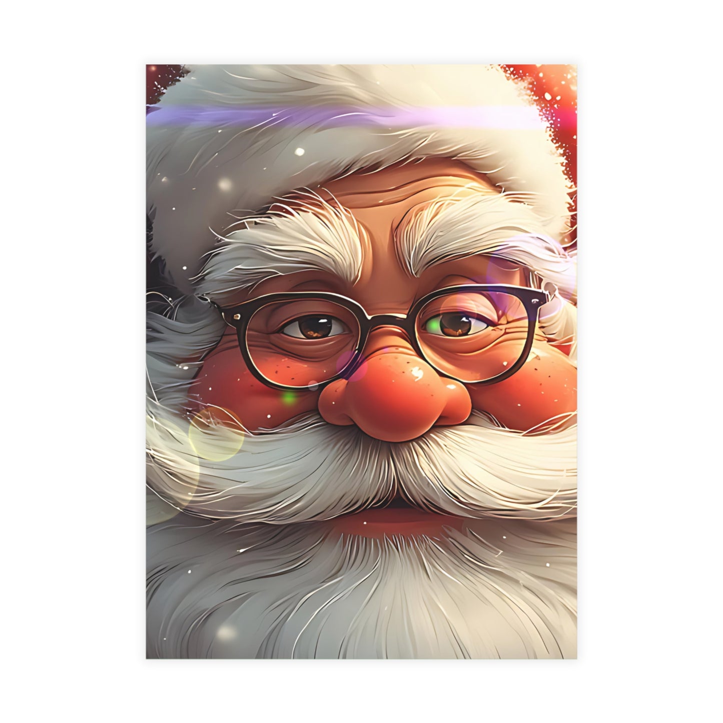 Santa close-up (Christmas Selfies) Postcard Bundles (envelopes included)