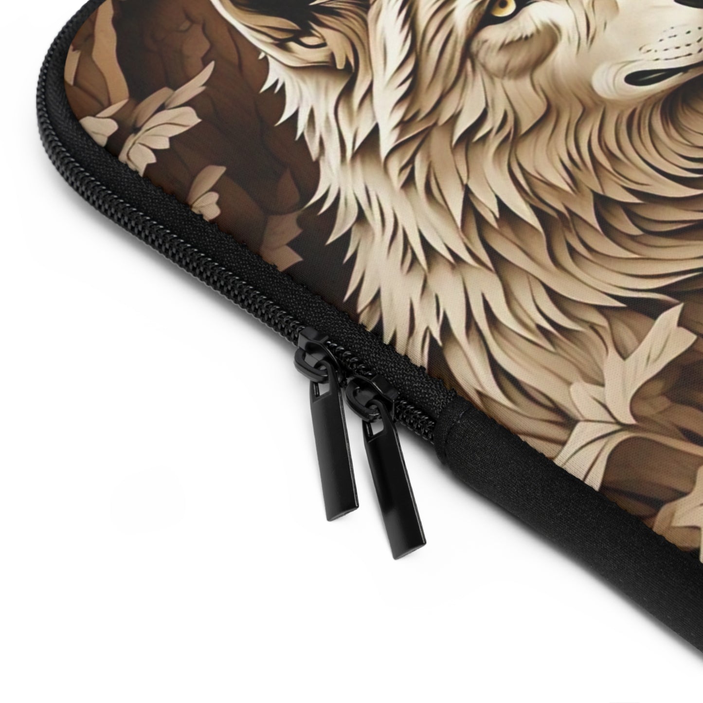 Wolf Art Laptop Sleeve - Nature Lover's Gift, Wildlife Accessory, Computer Protection, Eco-Friendly Case, Camping Essentials