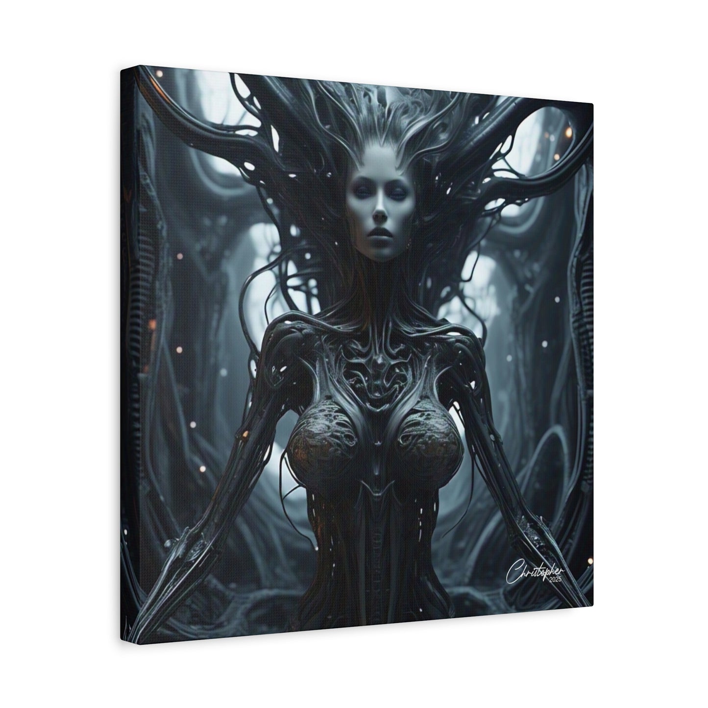 Futuristic Matte Canvas Wall Art – 1.25" Stretched