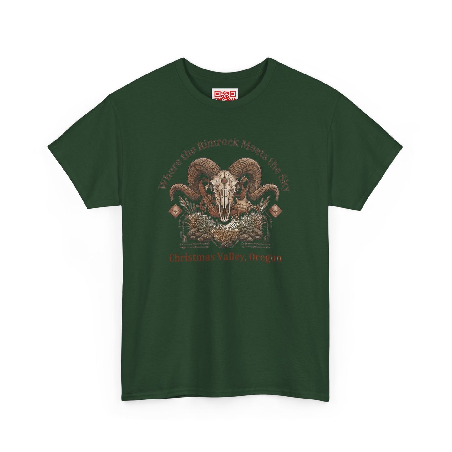 Ram Skull Graphic Tee — Christmas Valley, Oregon Vintage Desert Vibe