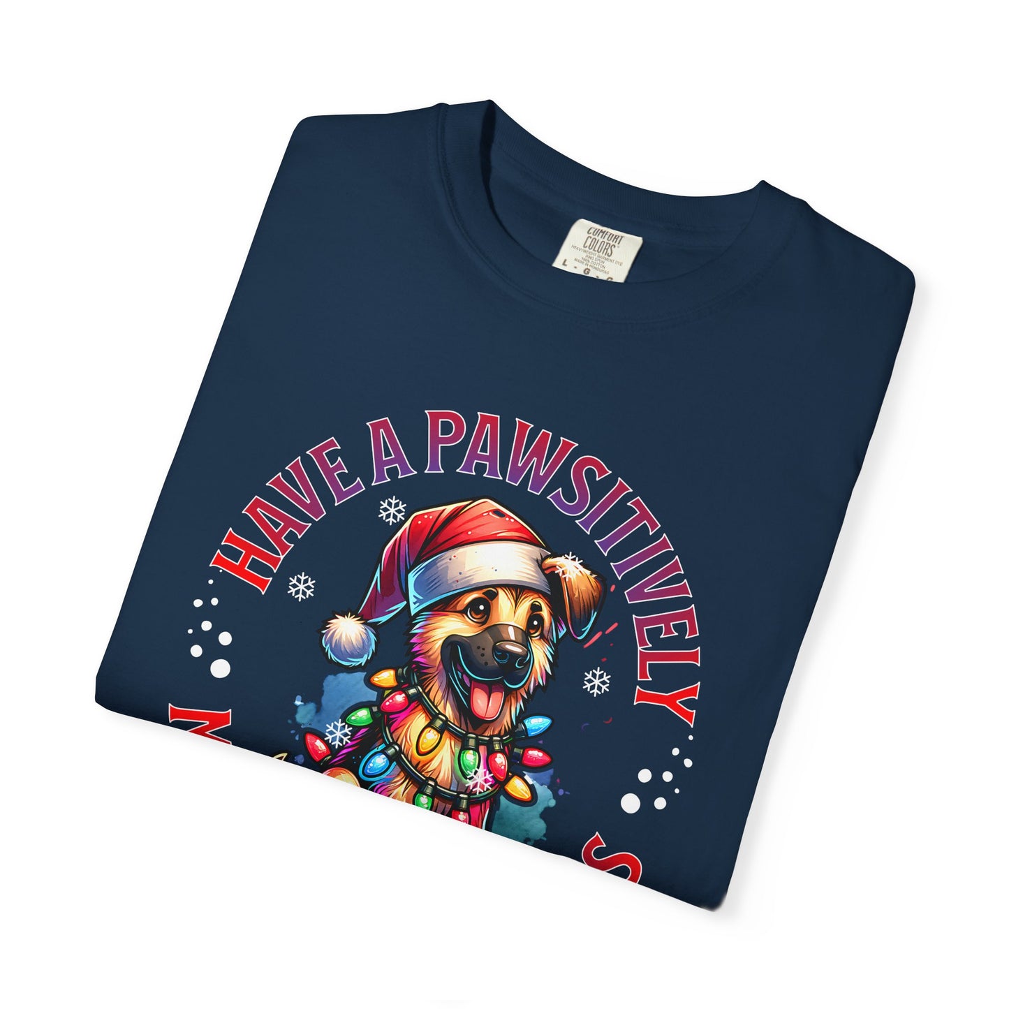 Christmas German Shepard T-Shirt — "Have a Pawsitively Merry Christmas" Holiday Tee