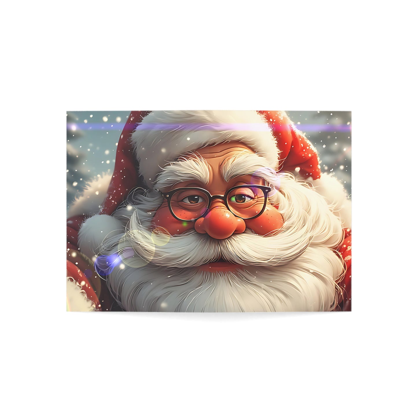 Festive Santa (Christmas Selfies) Greeting Cards - Perfect for Holiday Cheer (1, 10, 30, 50pcs)