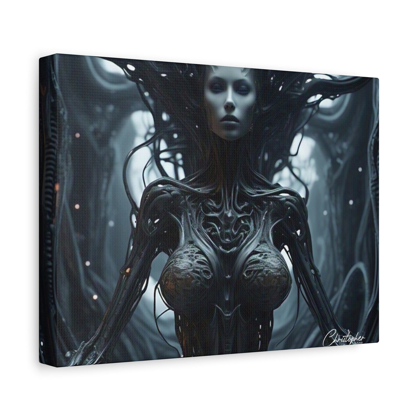 Futuristic Matte Canvas Wall Art – 1.25" Stretched