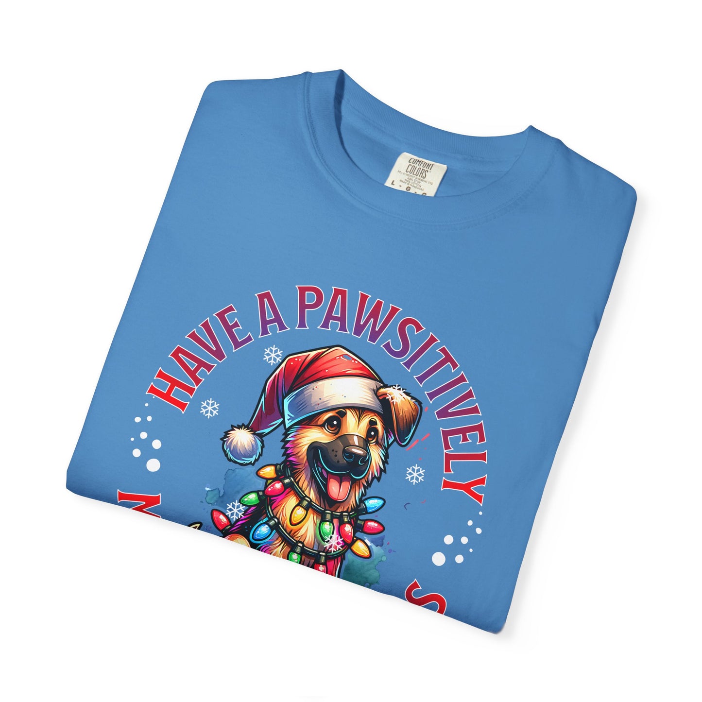 Christmas German Shepard T-Shirt — "Have a Pawsitively Merry Christmas" Holiday Tee