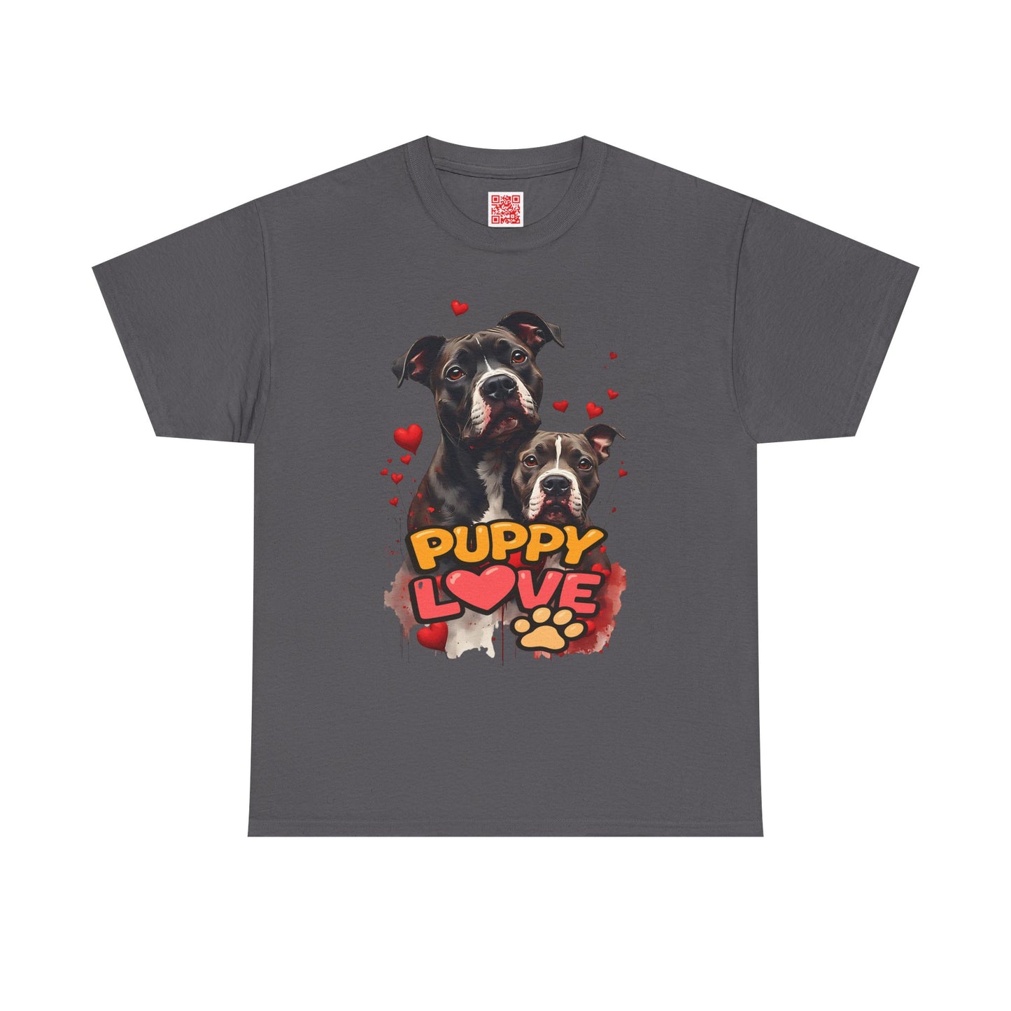 Puppy Love T-Shirt — Cute Dog Hearts Graphic Tee for Dog Lovers