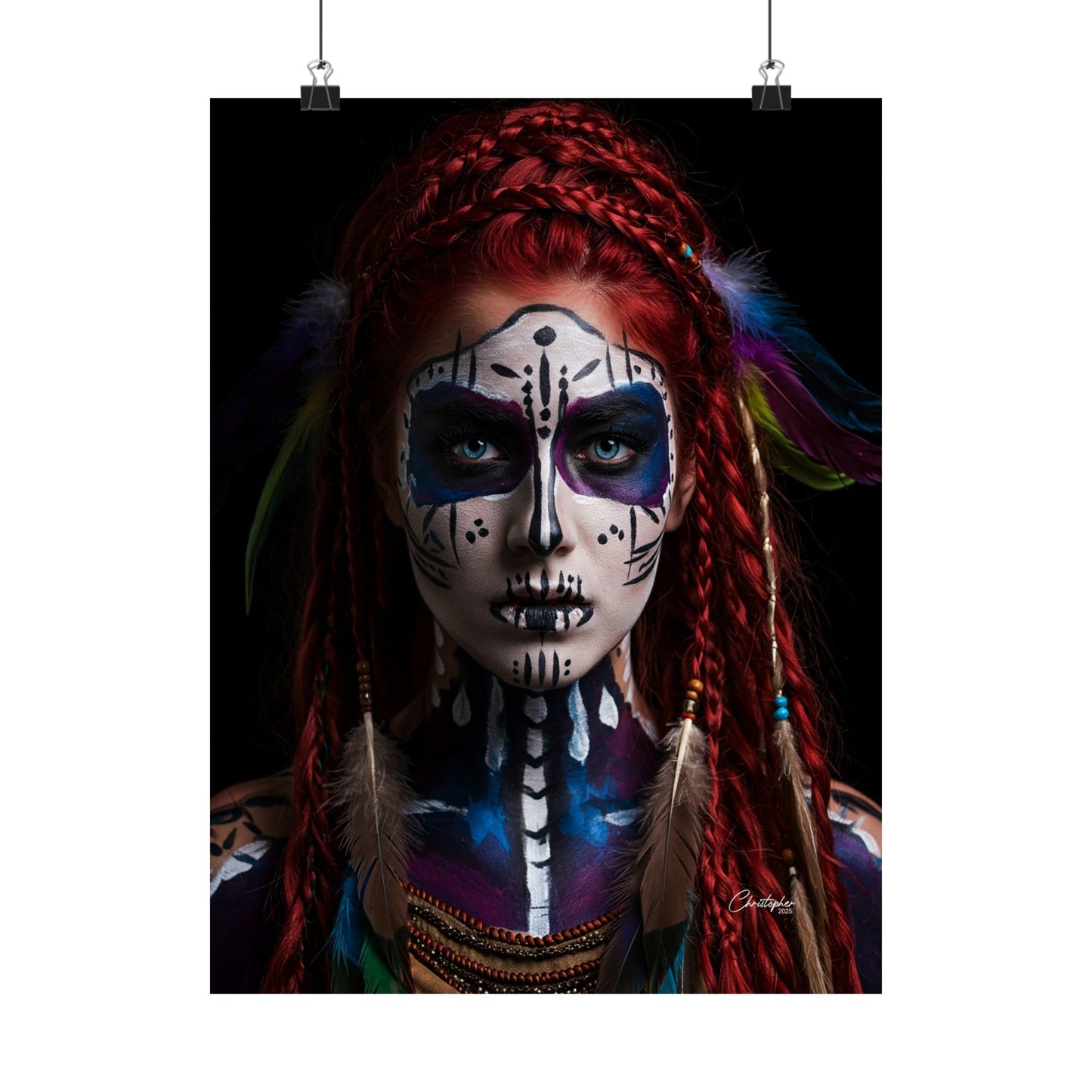 Bohemian Wall Art Print, Tribal Vertical Poster