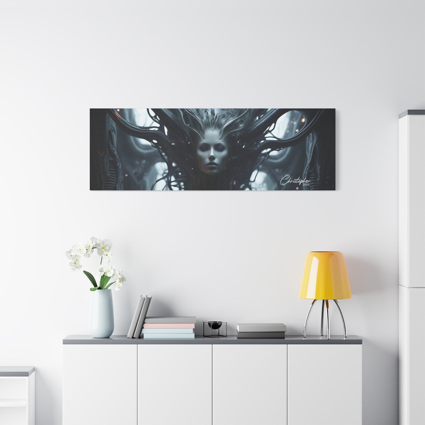 Futuristic Matte Canvas Wall Art – 1.25" Stretched