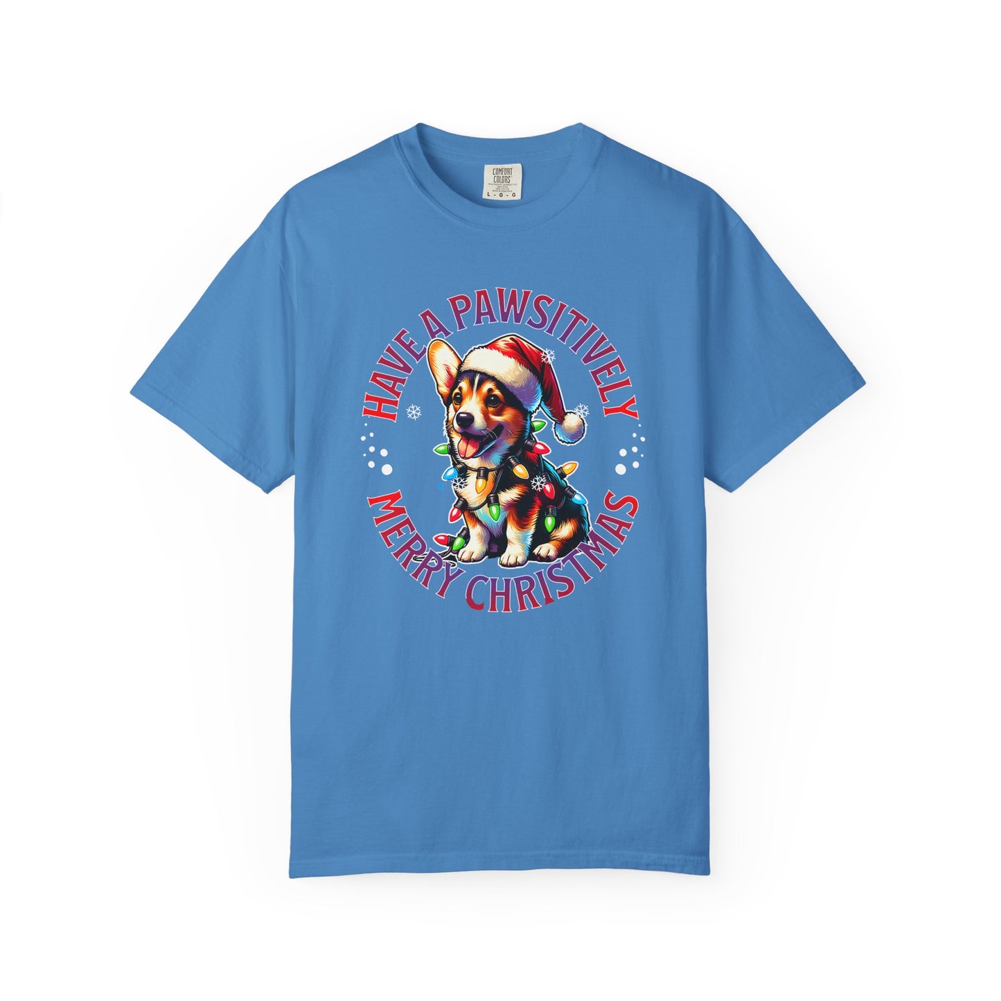 Christmas Corgi T-Shirt – "Have a Pawsitively Merry Christmas" Holiday Tee