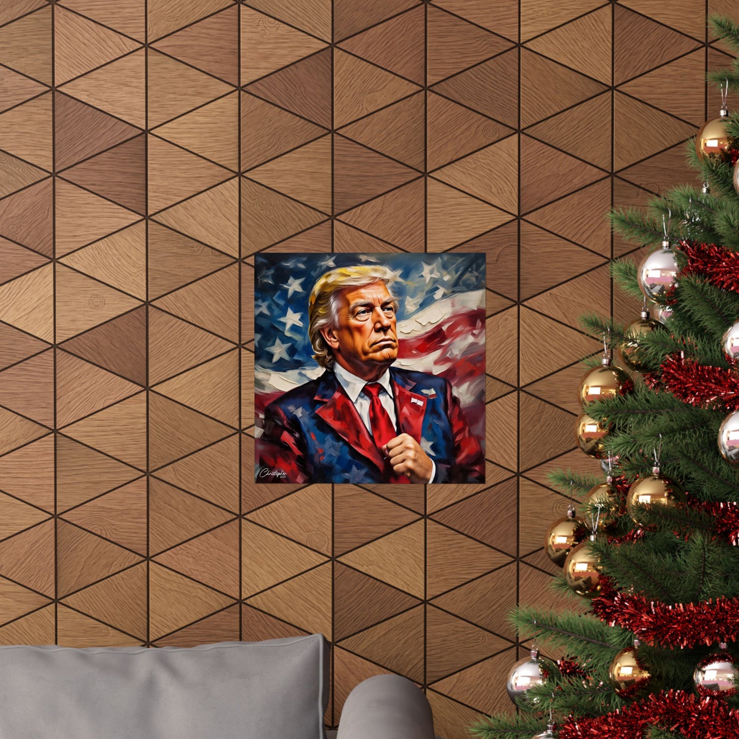 Patriotic Matte Vertical Poster | Political Wall Art, Home Décor, Trump Artwork, Gift for Supporters, Unique Collectible