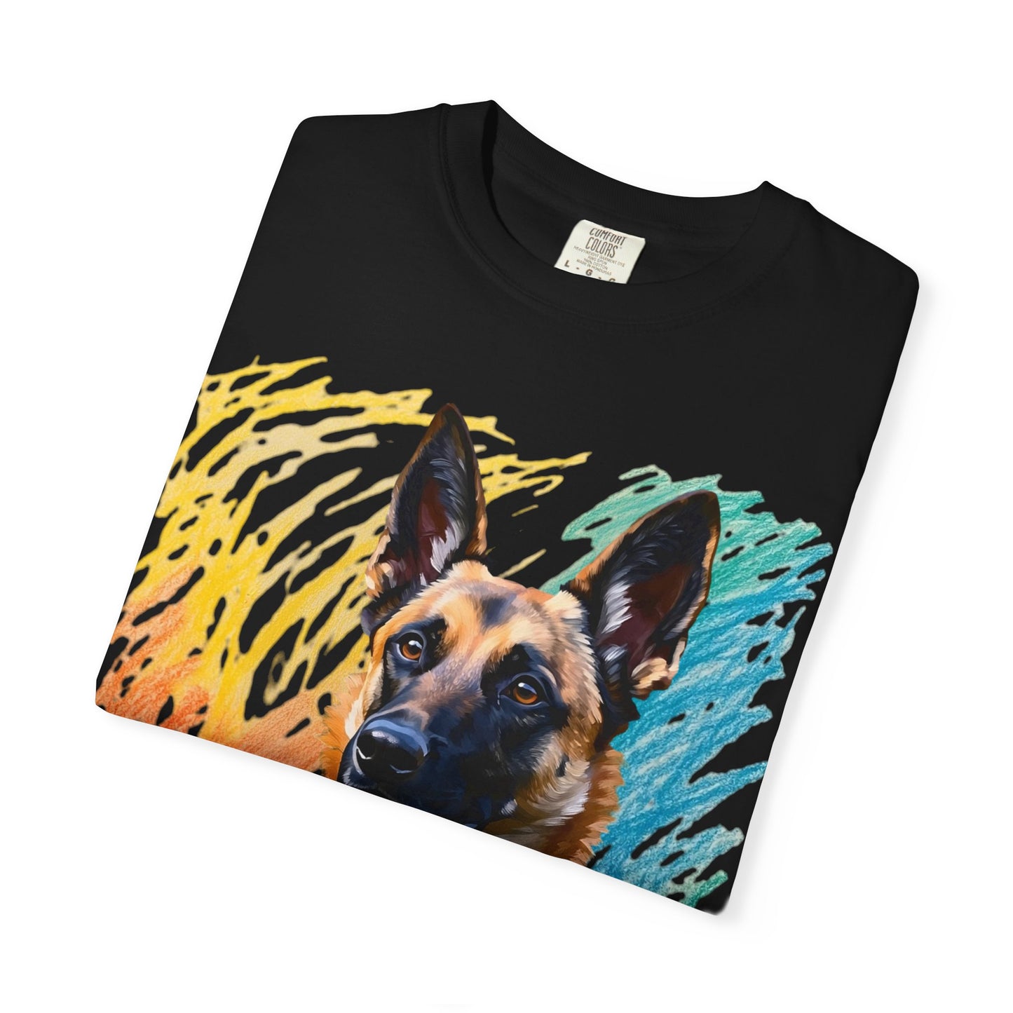 Colorful Dog Art Unisex T-shirt, Pet Lover Gift, Animal Lover Tee, Dog Lover Apparel, Vibrant Graphic Shirt