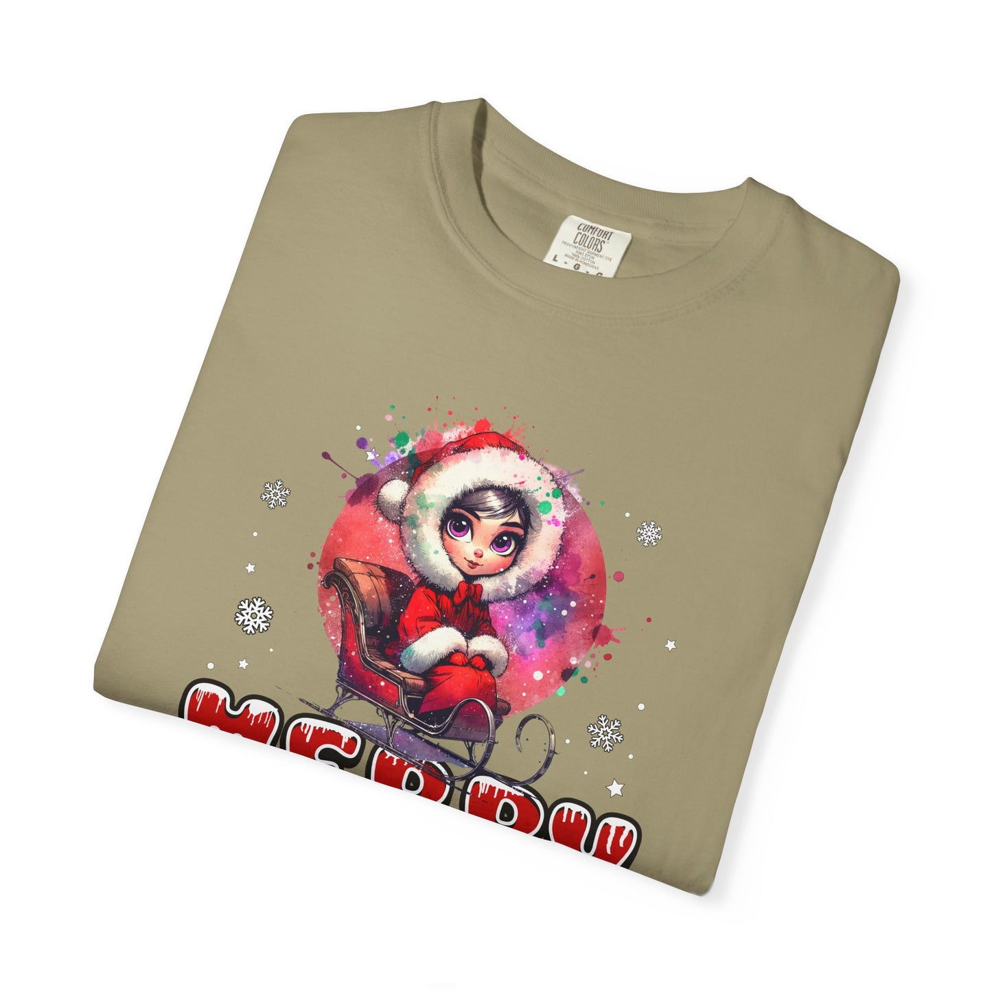 Merry Christmas Unisex Garment-Dyed T-Shirt
