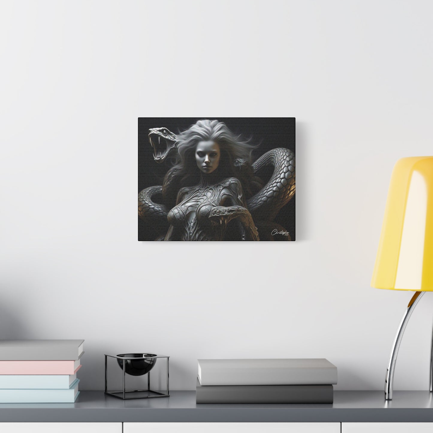Serpent Goddess Matte Canvas Wall Art