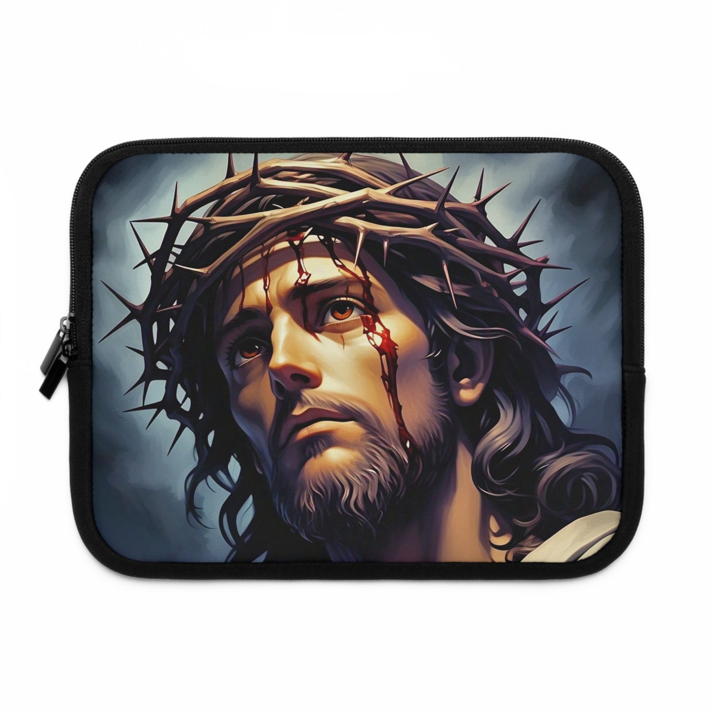 Faith-Inspired Laptop Sleeve with Jesus Design, Religious Tech Case, Christian Gift for Him/Her, Personalized Laptop Bag, Spiritual [...]