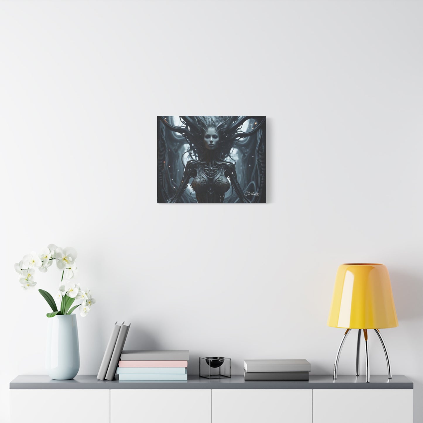 Futuristic Matte Canvas Wall Art – 1.25" Stretched