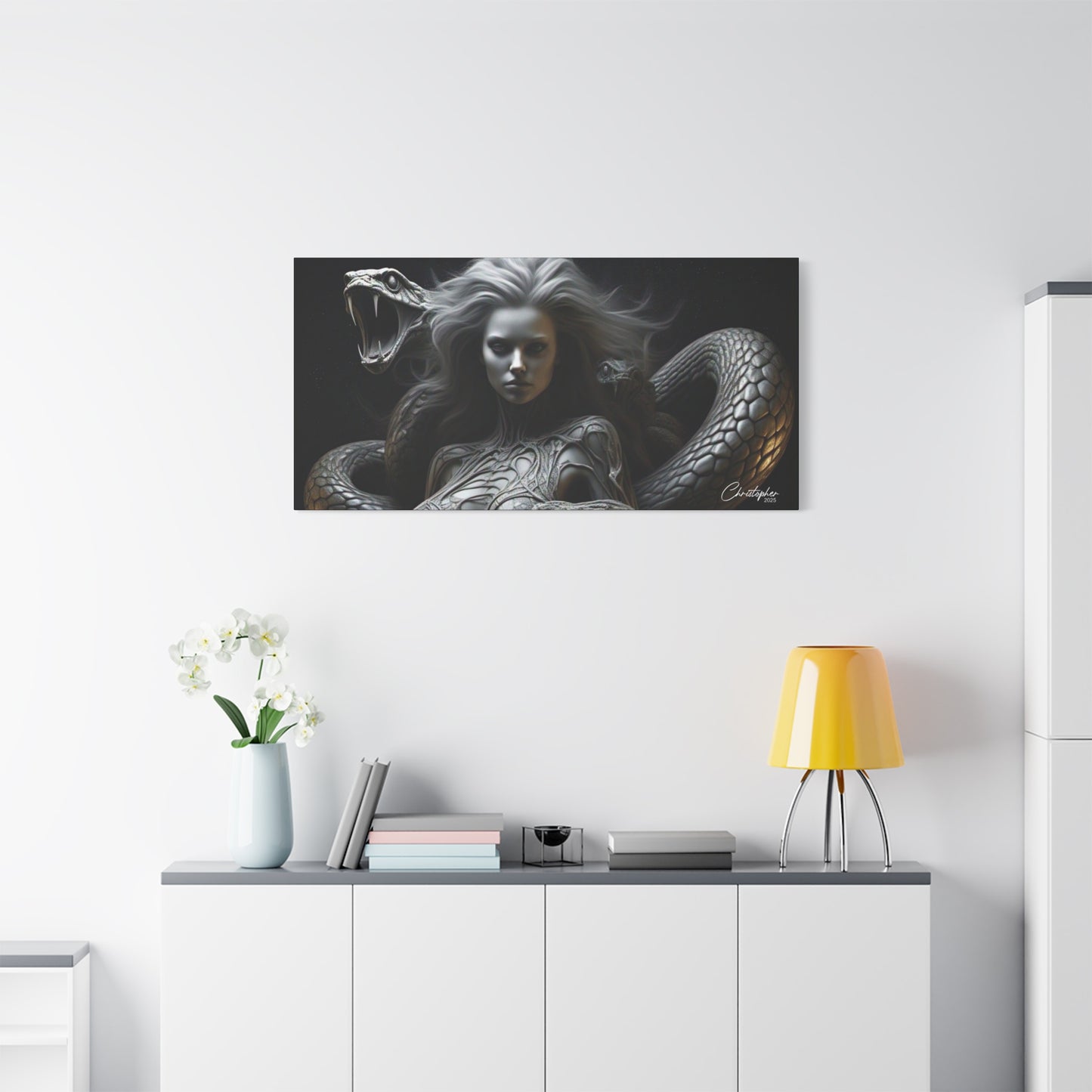 Serpent Goddess Matte Canvas Wall Art