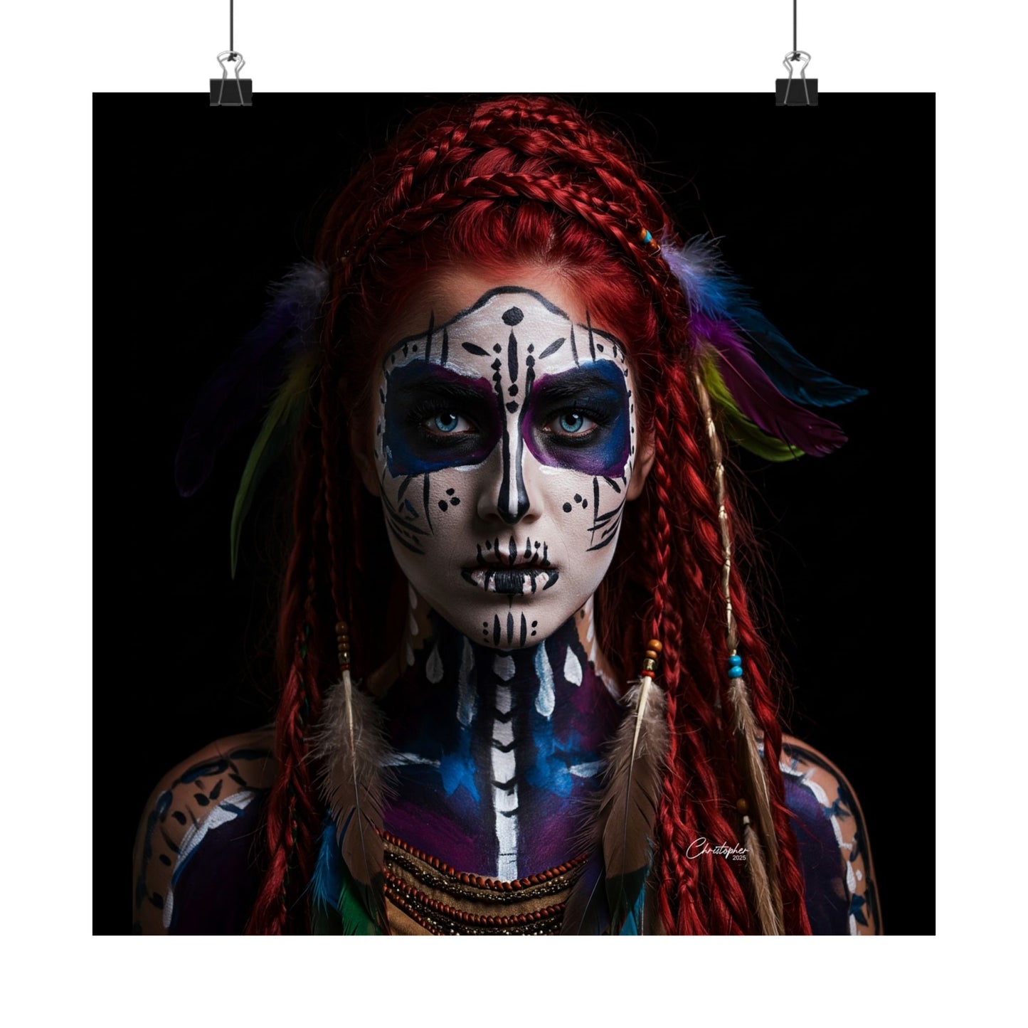 Bohemian Wall Art Print, Tribal Vertical Poster