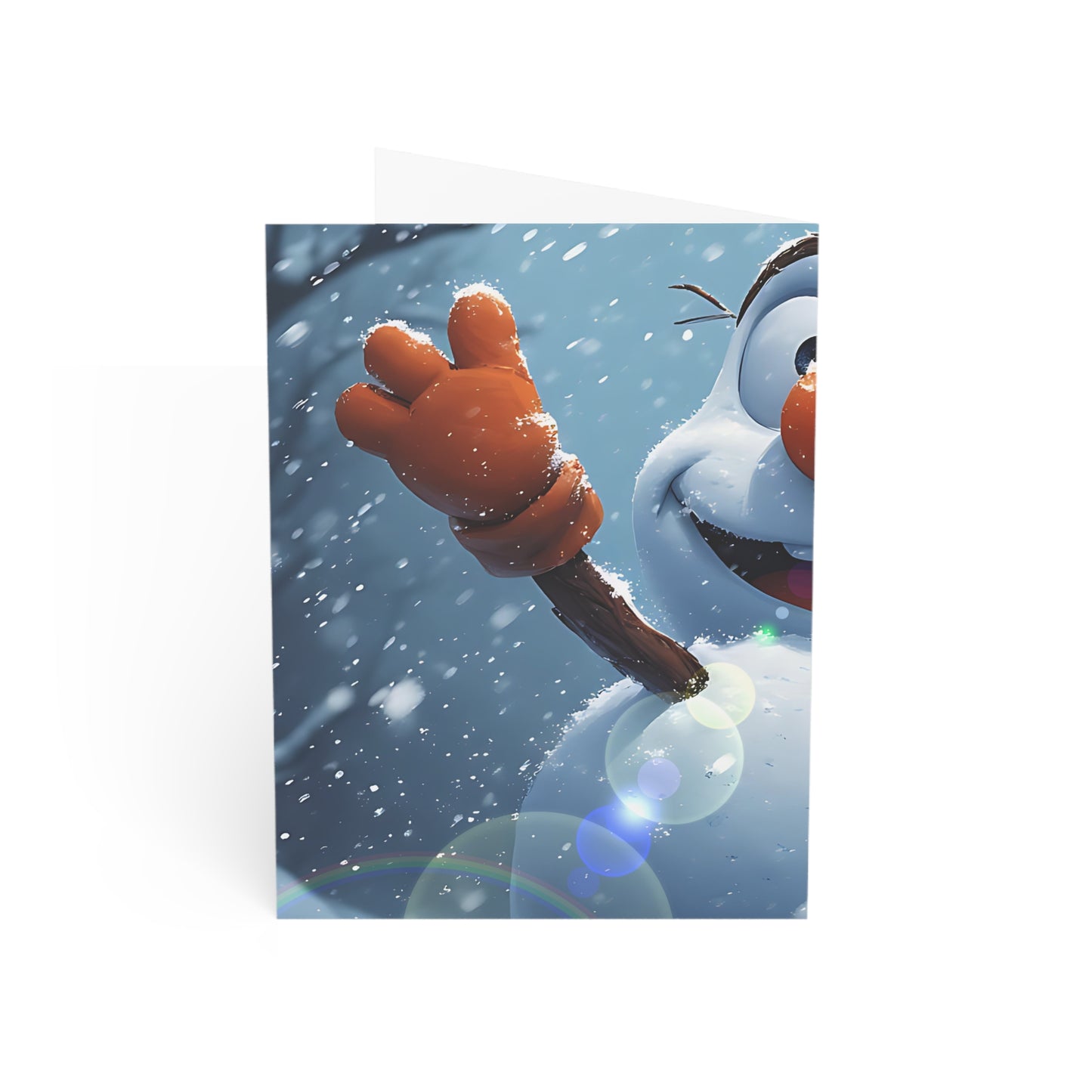 Snowman (Christmas Selfies) Holiday Greeting Cards - Cheerful Pack (1, 10, 30, 50 pcs)