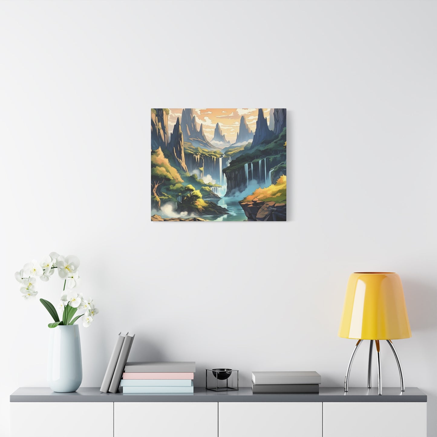 Serene Landscape Canvas Wall Art, Nature Home Decor, Tranquil Living Room Accent, Gift for Nature Lovers, Gallery Wall Piece