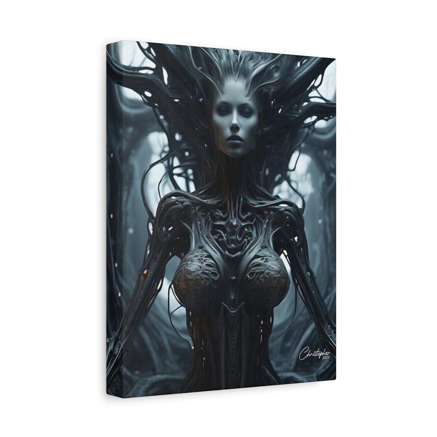 Futuristic Matte Canvas Wall Art – 1.25" Stretched