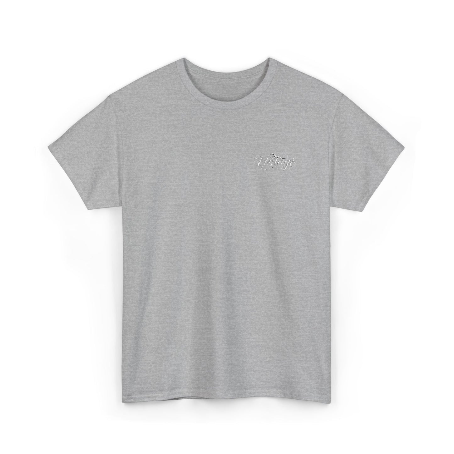 T-Shirt — Vintage in White Chest Logo Tee