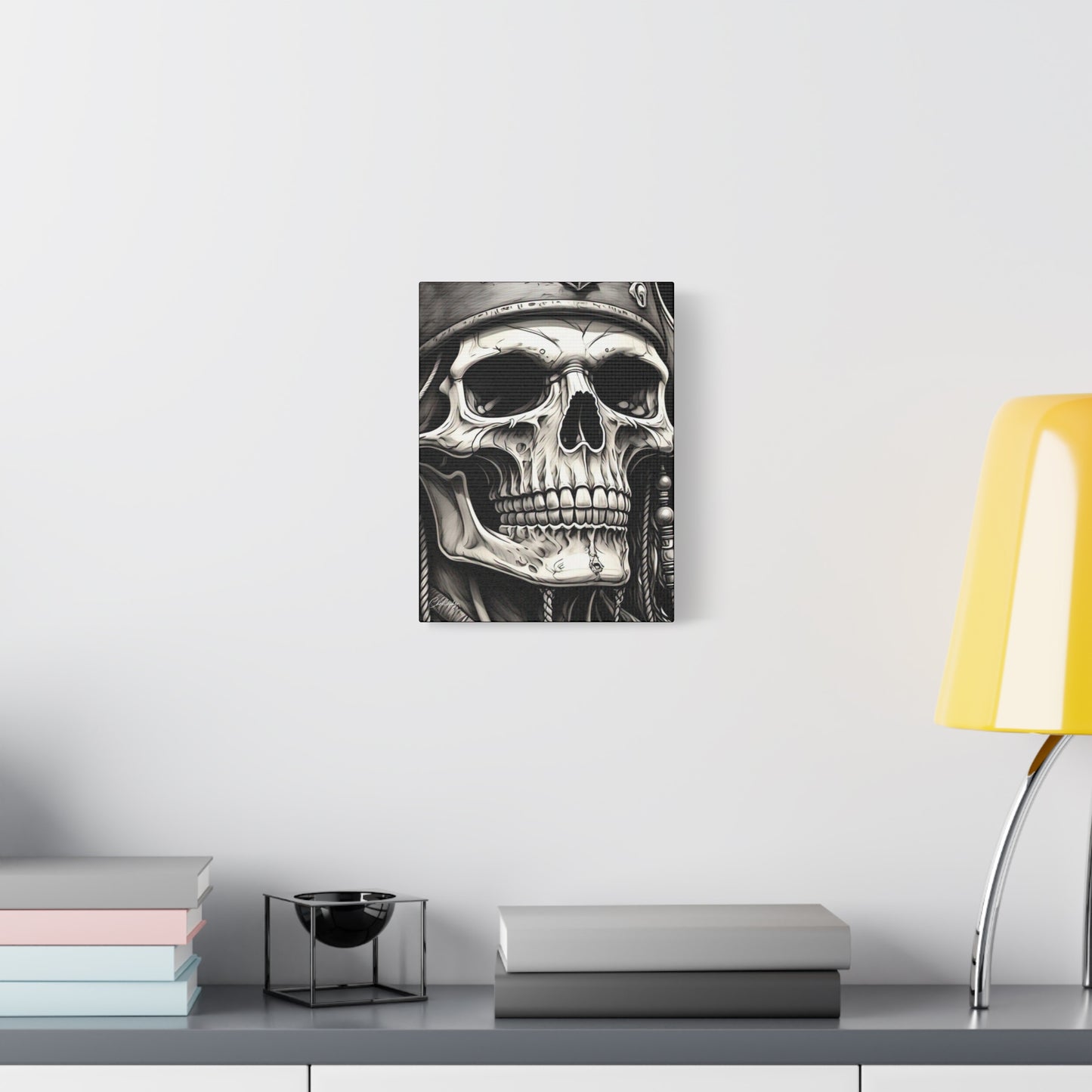 Pirate Skull Canvas Art - Edgy Gothic Decor, Wall Art for Halloween, Gothic Home Decor, Pirate Theme, Gift for Him