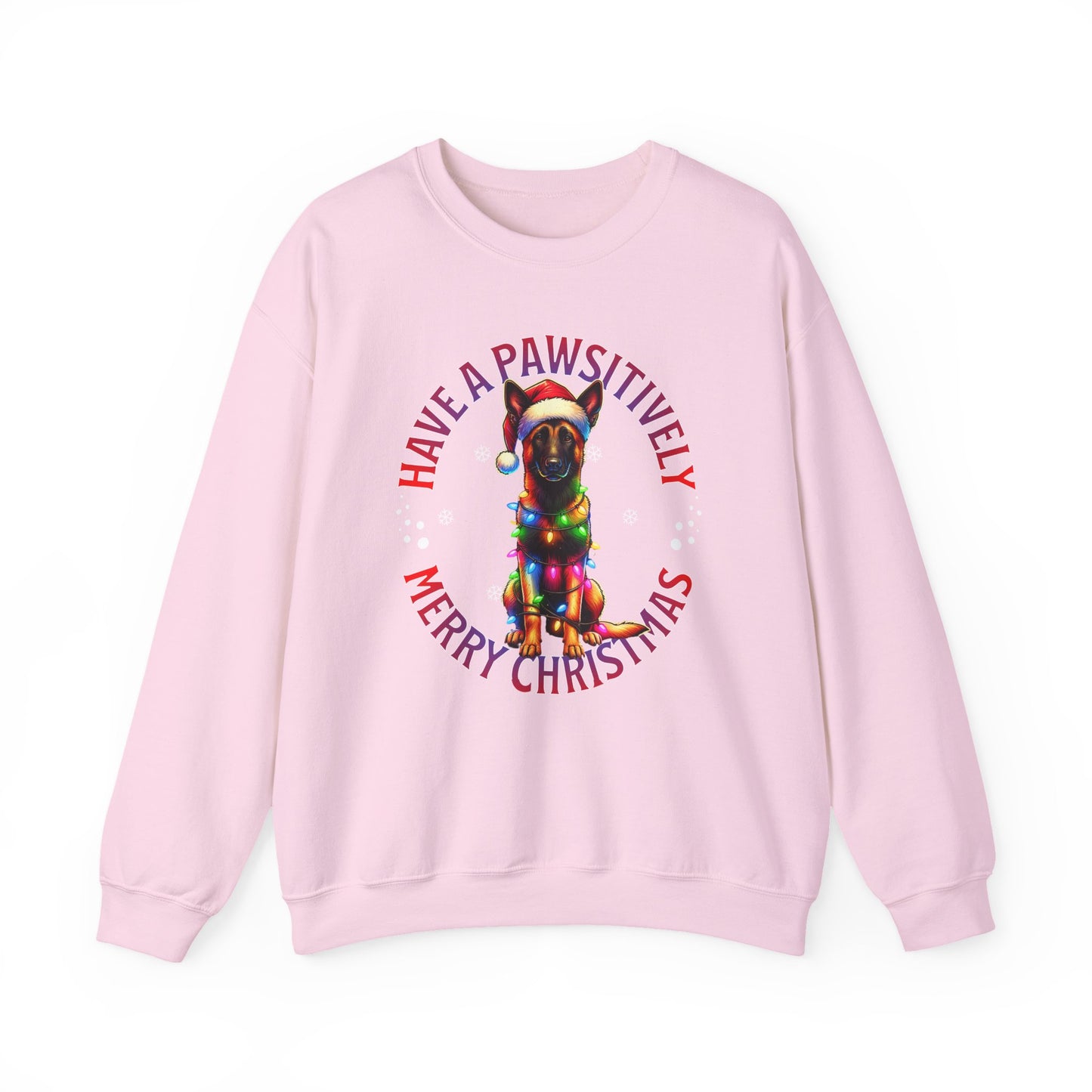 Christmas Dachshund Sweatshirt - "Have a Pawsitively Merry Christmas" Cute Holiday Dog Crewneck